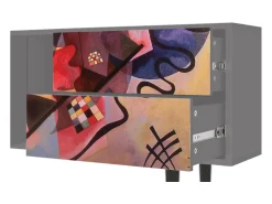 Mueble de TV - 170х69х48 cm - T1 - Modern Art, Cinza Cinzento