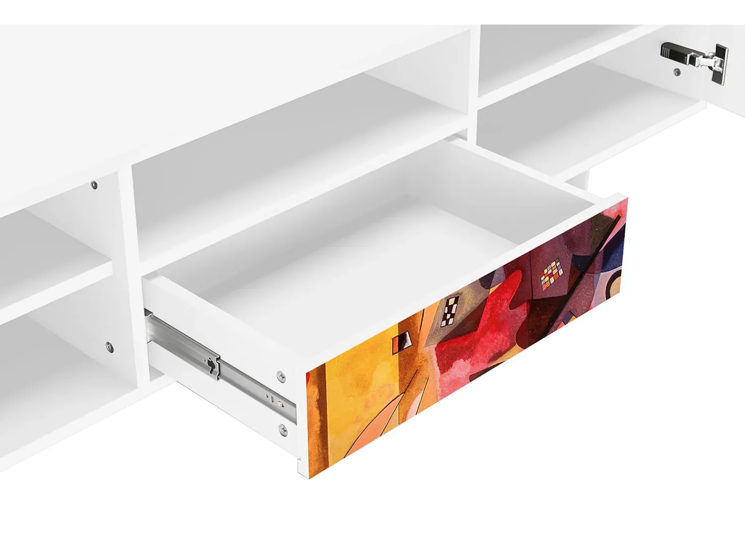 Discount Mueble de TV - 170х59х41 cm - T6 - Modern Art, Branco Bege