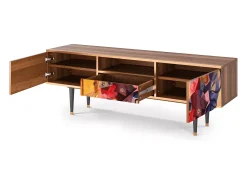 Mueble de TV - 170х59х41 cm - T6 - Modern Art, Nogueira^ Móvel De Tv
