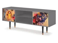 Móvel De Tv* Mueble de TV - 170х69х48 cm - T2 - Modern Art, Cinza Cinzento