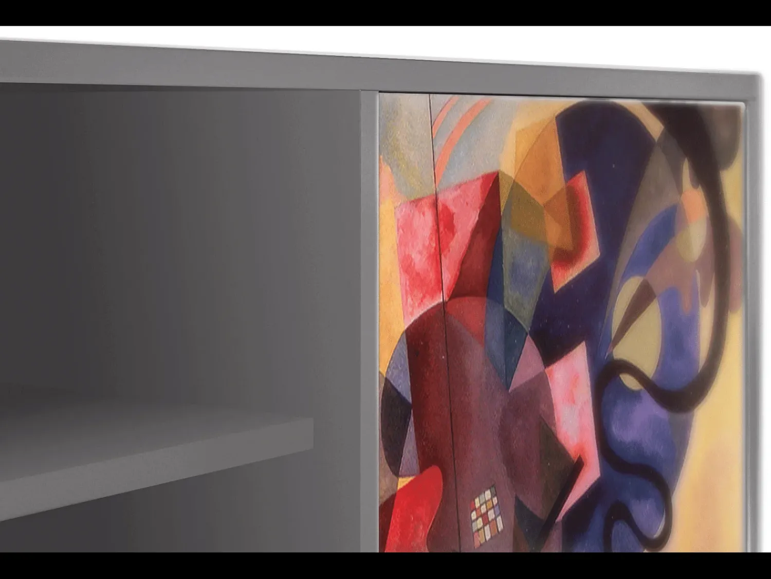 Móvel De Tv* Mueble de TV - 170х69х48 cm - T2 - Modern Art, Cinza Cinzento