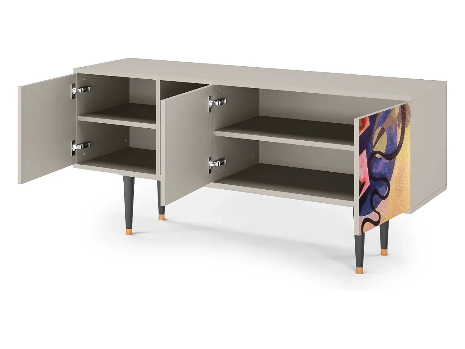 Mueble de TV - 150х69х41 cm - T5 - Modern Art, Areia^ Móvel De Tv