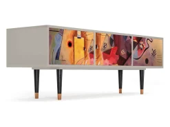Móvel De Tv| Mueble de TV - 170х59х48 cm - T4 - Modern Art, Areia Bege