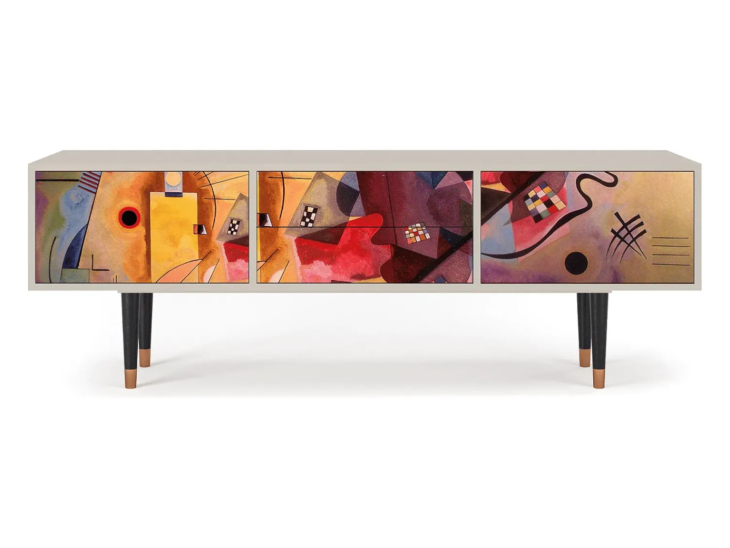 Móvel De Tv| Mueble de TV - 170х59х48 cm - T4 - Modern Art, Areia Bege