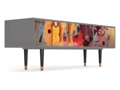 Mueble de TV - 170х59х48 cm - T4 - Modern Art, Cinza^ Móvel De Tv