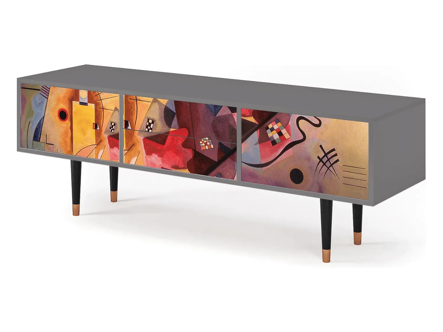 Mueble de TV - 170х59х48 cm - T4 - Modern Art, Cinza^ Móvel De Tv