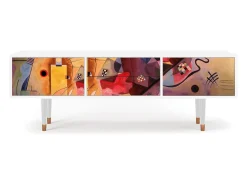 Mueble de TV - 170х59х48 cm - T4 - Modern Art, Branco Bege