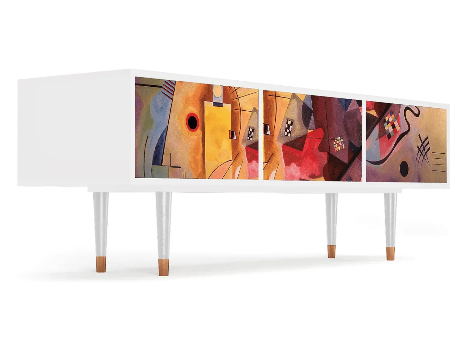 Mueble de TV - 170х59х48 cm - T4 - Modern Art, Branco Bege