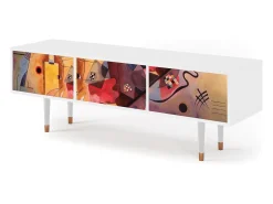 Mueble de TV - 170х59х48 cm - T4 - Modern Art, Branco Bege