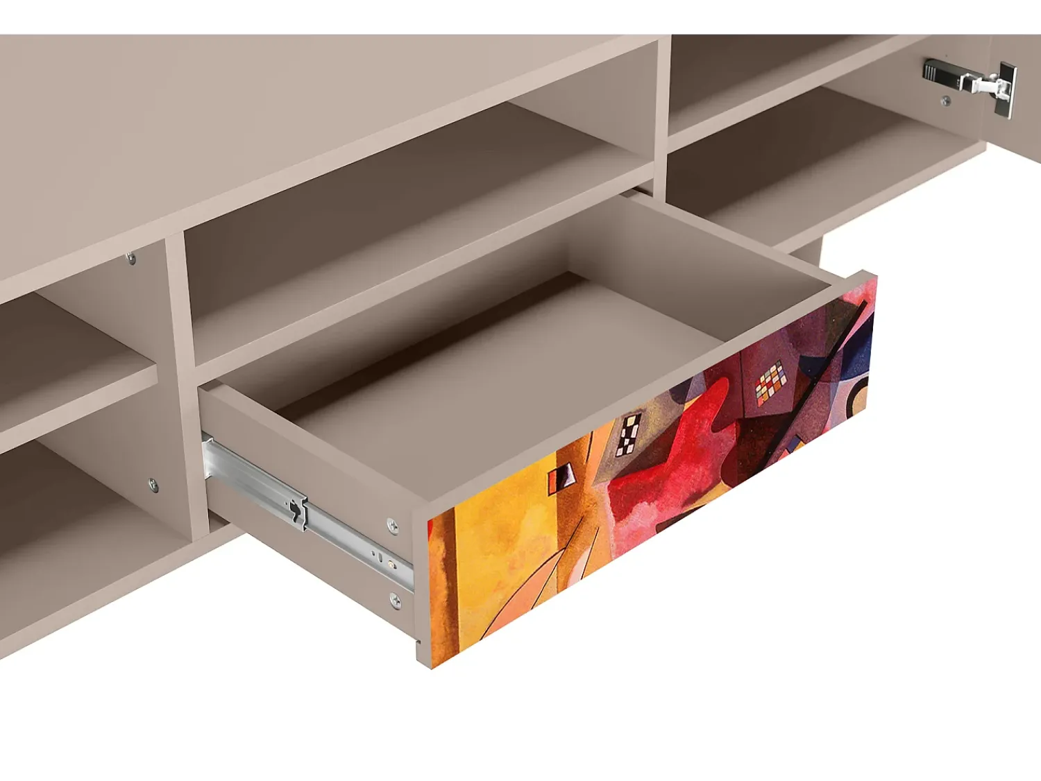 Móvel De Tv| Mueble de TV - 170х59х41 cm - T6 - Modern Art, Latte Bege