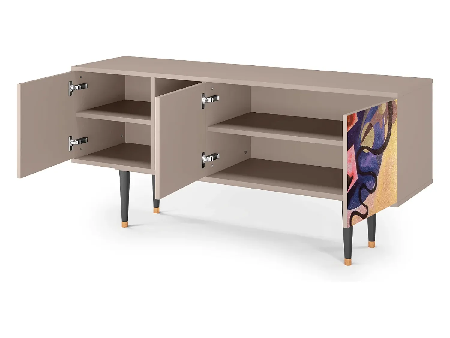 Mueble de TV - 150х69х41 cm - T5 - Modern Art, Latte^ Móvel De Tv