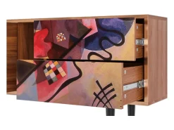 Móvel De Tv| Mueble de TV - 170х69х48 cm - T1 - Modern Art, Nogueira Castanho