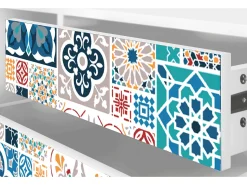 Mueble de TV - 170х59х48 cm - T4 - Moroccan Market, Branco^ Móvel De Tv