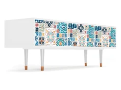Mueble de TV - 170х59х48 cm - T4 - Moroccan Market, Branco^ Móvel De Tv