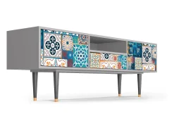 Discount Mueble de TV - 170х59х41 cm - T6 - Moroccan Market, Cinza Cinzento