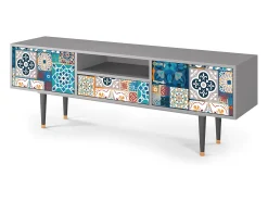 Discount Mueble de TV - 170х59х41 cm - T6 - Moroccan Market, Cinza Cinzento