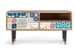 New Mueble de TV - 115х59х48 cm - T3 - Moroccan Market, Nogueira Castanho