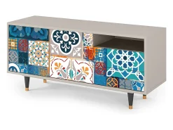 Móvel De Tv| Mueble de TV - 125х56х41 cm - T7 - Moroccan Market, Areia Bege
