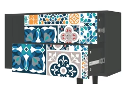 Mueble de TV - 170х69х48 cm - T1 - Moroccan Market, Antracite^ Móvel De Tv