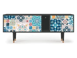 Mueble de TV - 170х69х48 cm - T1 - Moroccan Market, Antracite^ Móvel De Tv