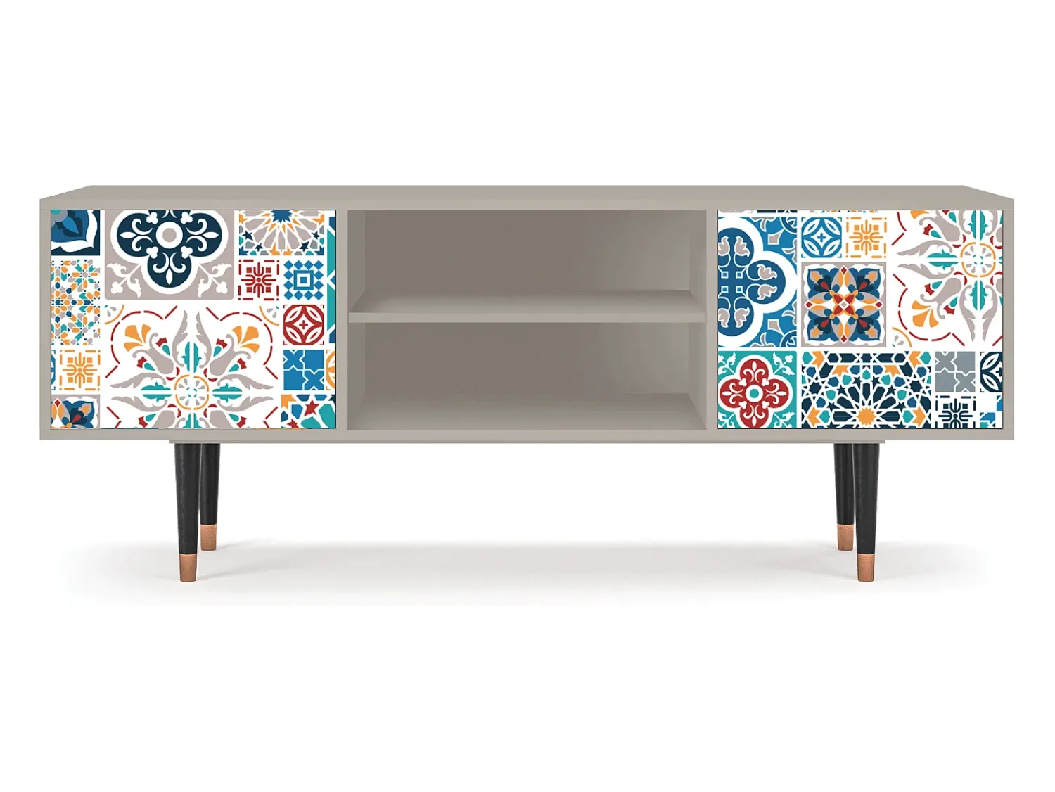 Móvel De Tv| Mueble de TV - 170х69х48 cm - T2 - Moroccan Market, Areia Bege