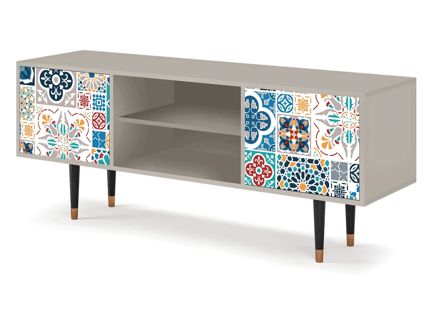 Móvel De Tv| Mueble de TV - 170х69х48 cm - T2 - Moroccan Market, Areia Bege