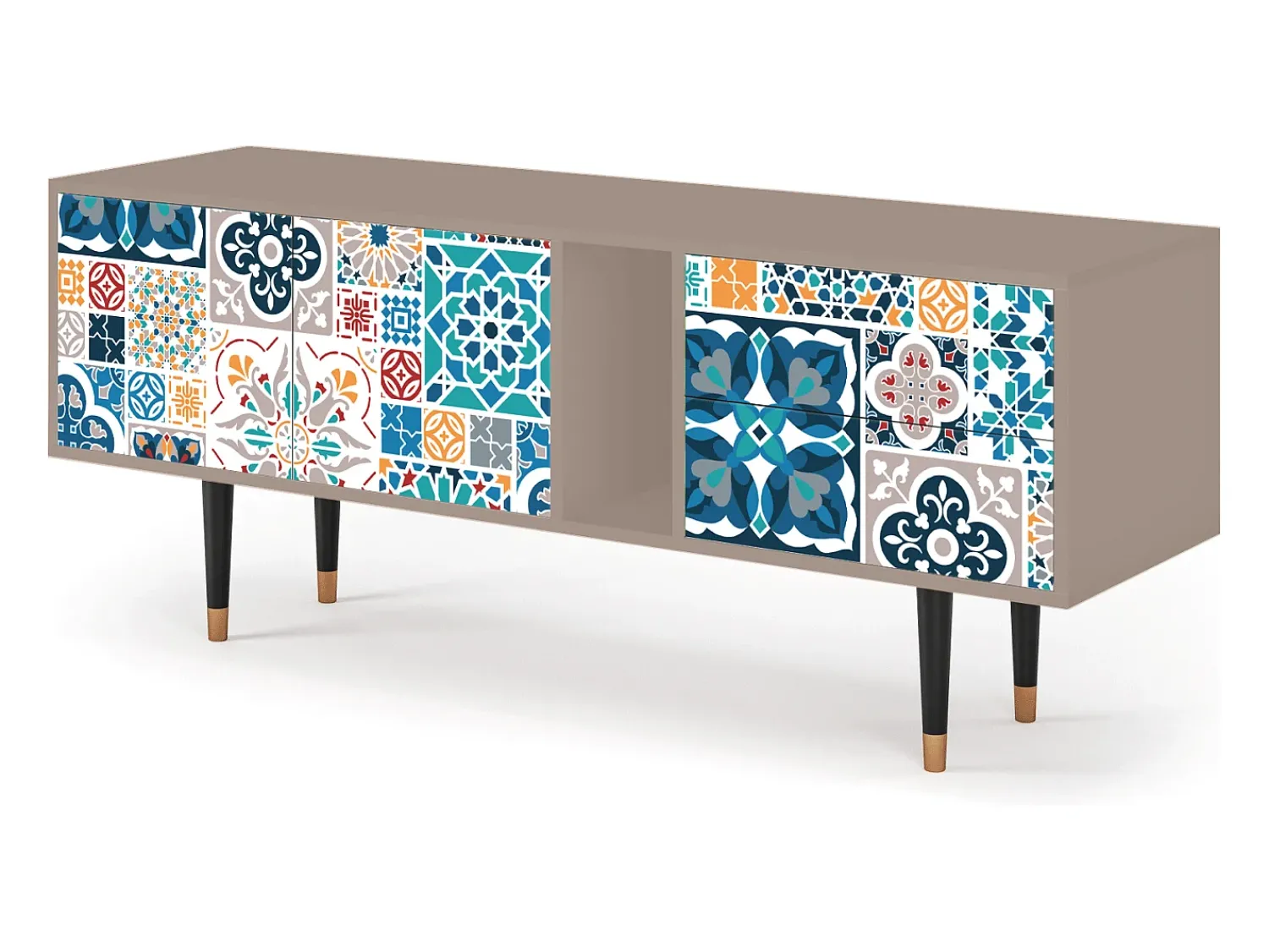 Discount Mueble de TV - 170х69х48 cm - T1 - Moroccan Market, Latte Bege