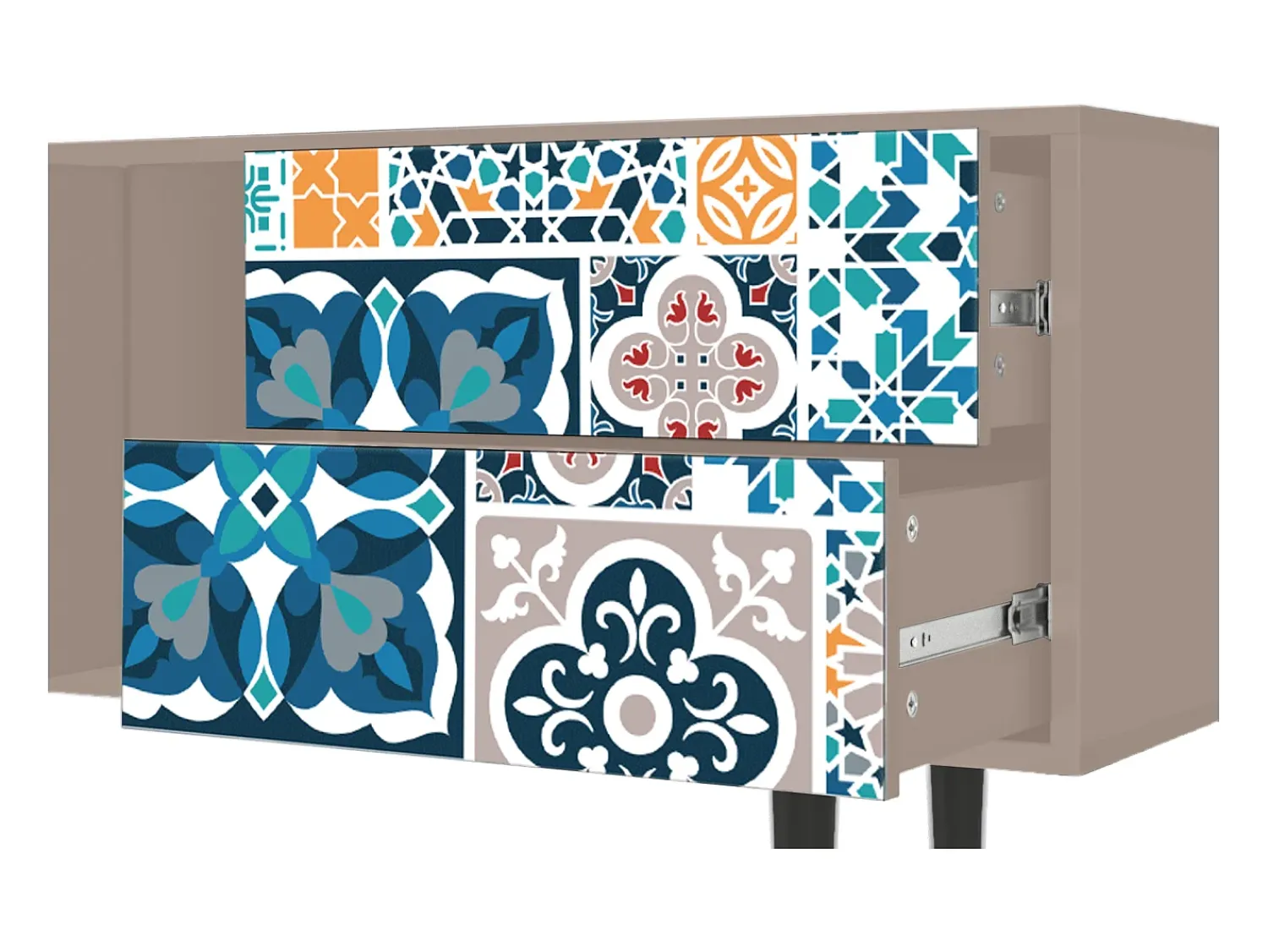 Discount Mueble de TV - 170х69х48 cm - T1 - Moroccan Market, Latte Bege