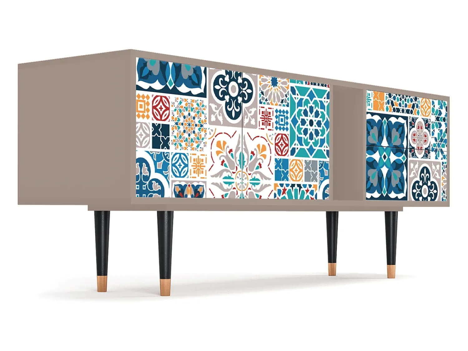 Discount Mueble de TV - 170х69х48 cm - T1 - Moroccan Market, Latte Bege