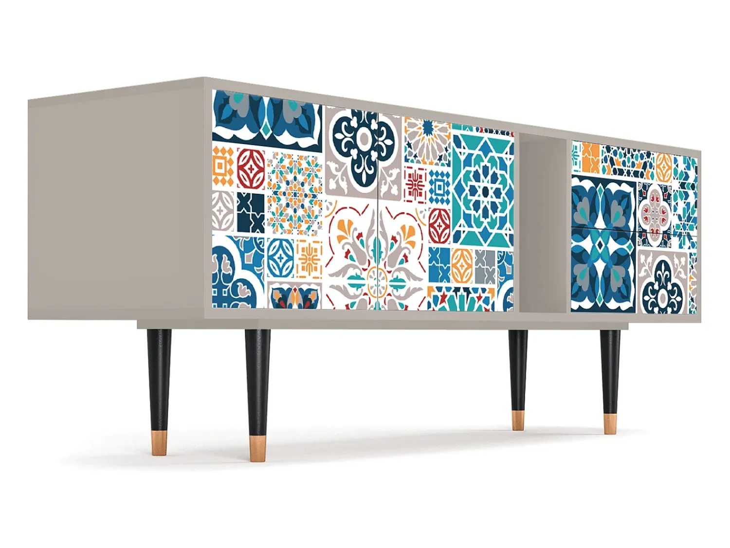 Hot Mueble de TV - 170х69х48 cm - T1 - Moroccan Market, Areia Bege