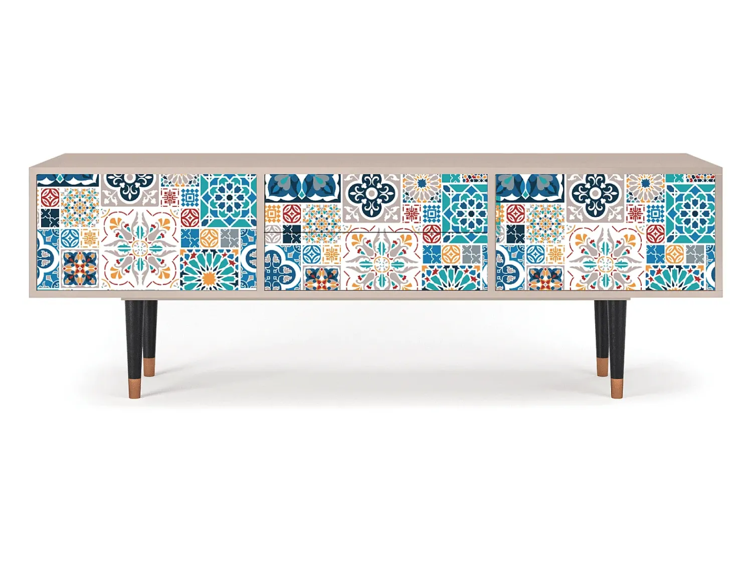 Móvel De Tv* Mueble de TV - 170х59х48 cm - T4 - Moroccan Market, Latte Bege
