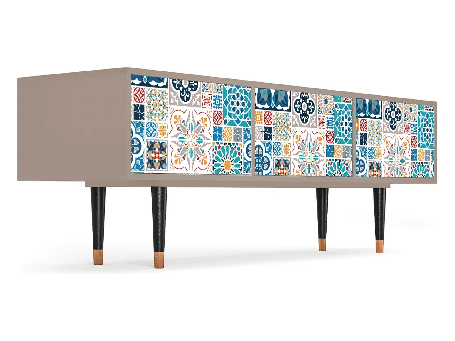 Móvel De Tv* Mueble de TV - 170х59х48 cm - T4 - Moroccan Market, Latte Bege