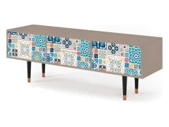 Móvel De Tv* Mueble de TV - 170х59х48 cm - T4 - Moroccan Market, Latte Bege