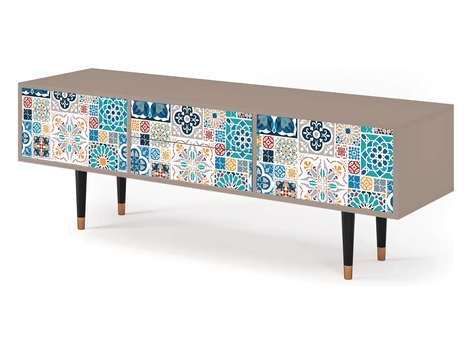 Móvel De Tv* Mueble de TV - 170х59х48 cm - T4 - Moroccan Market, Latte Bege
