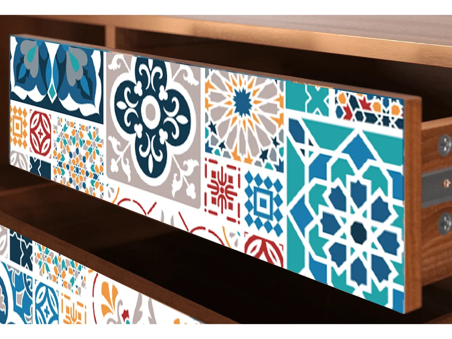 Mueble de TV - 170х59х48 cm - T4 - Moroccan Market, Nogueira^ Móvel De Tv