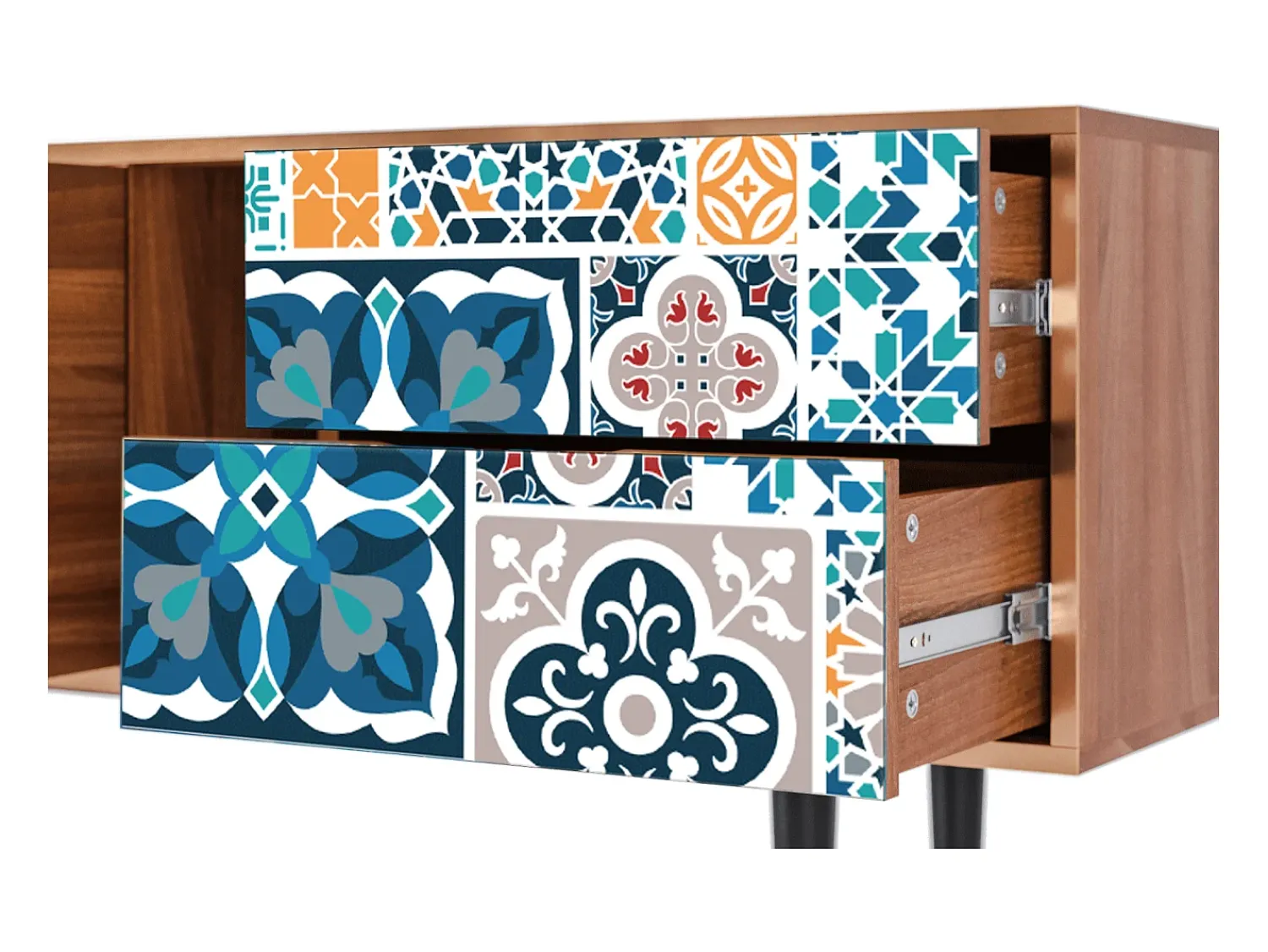 Mueble de TV - 170х69х48 cm - T1 - Moroccan Market, Nogueira^ Móvel De Tv