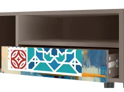 Móvel De Tv| Mueble de TV - 115х59х48 cm - T3 - Moroccan Market, Latte Bege