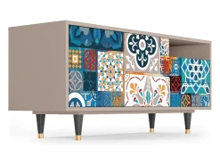 Móvel De Tv* Mueble de TV - 125х56х41 cm - T7 - Moroccan Market, Latte Bege