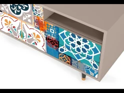 Móvel De Tv* Mueble de TV - 125х56х41 cm - T7 - Moroccan Market, Latte Bege