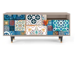 Móvel De Tv* Mueble de TV - 125х56х41 cm - T7 - Moroccan Market, Latte Bege