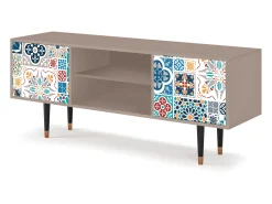 Móvel De Tv* Mueble de TV - 170х69х48 cm - T2 - Moroccan Market, Latte Bege
