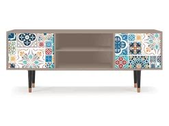 Móvel De Tv* Mueble de TV - 170х69х48 cm - T2 - Moroccan Market, Latte Bege