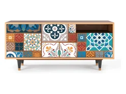 Mueble de TV - 125х56х41 cm - T7 - Moroccan Market, Nogueira^ Móvel De Tv