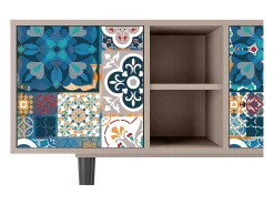 Móvel De Tv| Mueble de TV - 150х69х41 cm - T5 - Moroccan Market, Latte Bege