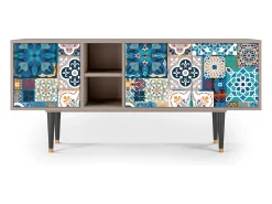 Móvel De Tv| Mueble de TV - 150х69х41 cm - T5 - Moroccan Market, Latte Bege