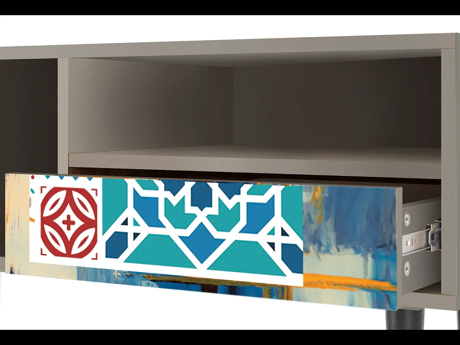 Mueble de TV - 115х59х48 cm - T3 - Moroccan Market, Areia^ Móvel De Tv