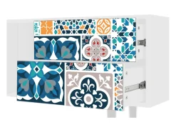 Móvel De Tv| Mueble de TV - 170х69х48 cm - T1 - Moroccan Market, Branco Bege