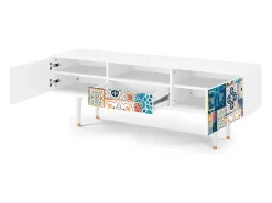 Mueble de TV - 170х59х41 cm - T6 - Moroccan Market, Branco^ Móvel De Tv