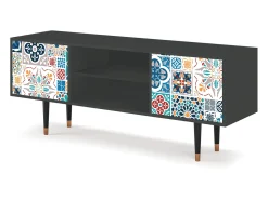 Mueble de TV - 170х69х48 cm - T2 - Moroccan Market, Antracite^ Móvel De Tv