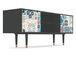 Mueble de TV - 170х69х48 cm - T2 - Moroccan Market, Antracite^ Móvel De Tv
